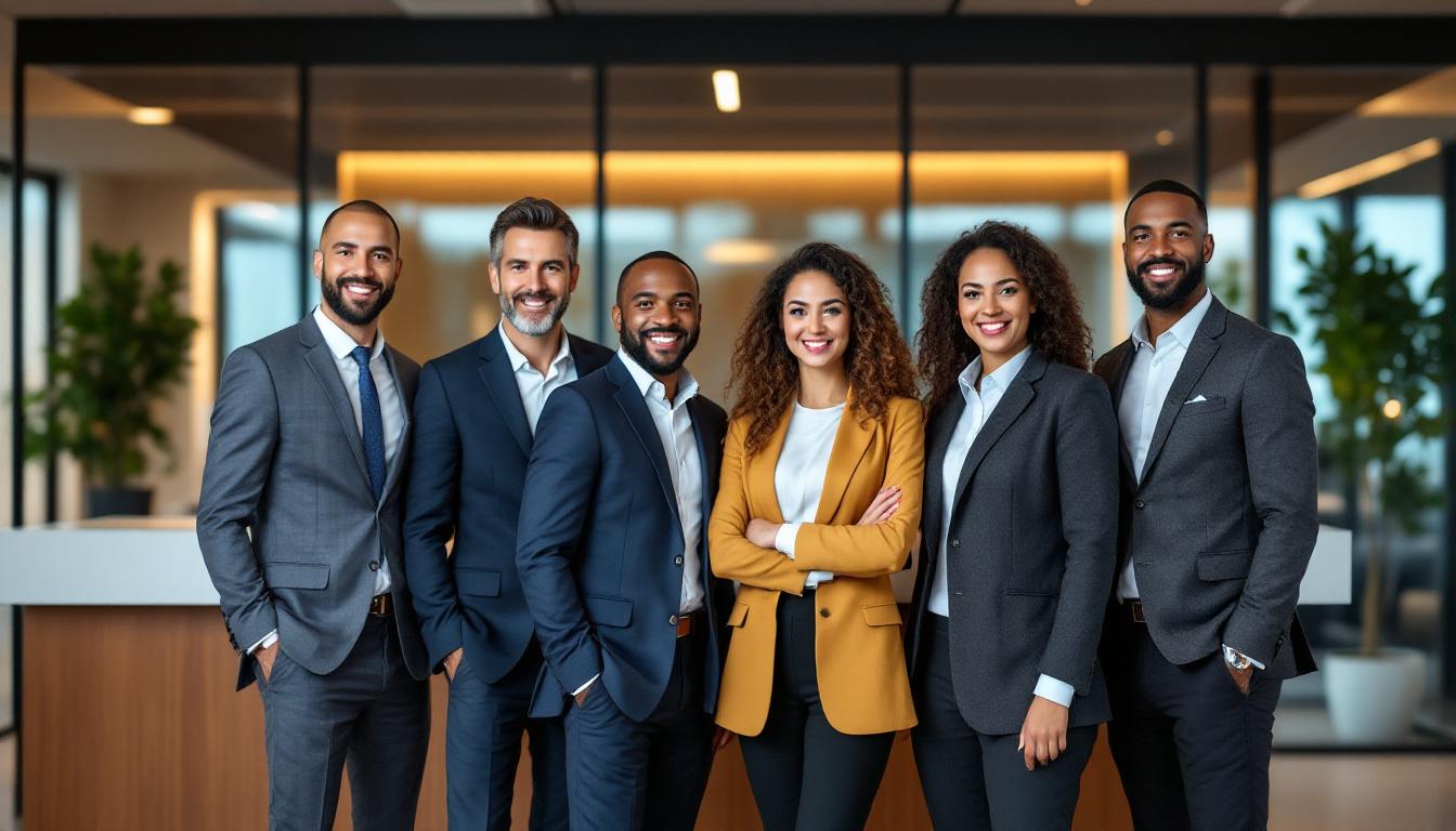 Team photography session